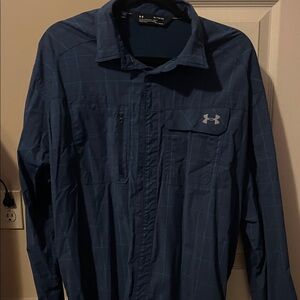 Under Armour Navy Checkered Shirt
